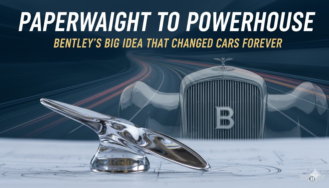एल्युमिनियम पेपरवेट से प्रेरित Bentley का ऐतिहासिक नवाचार
