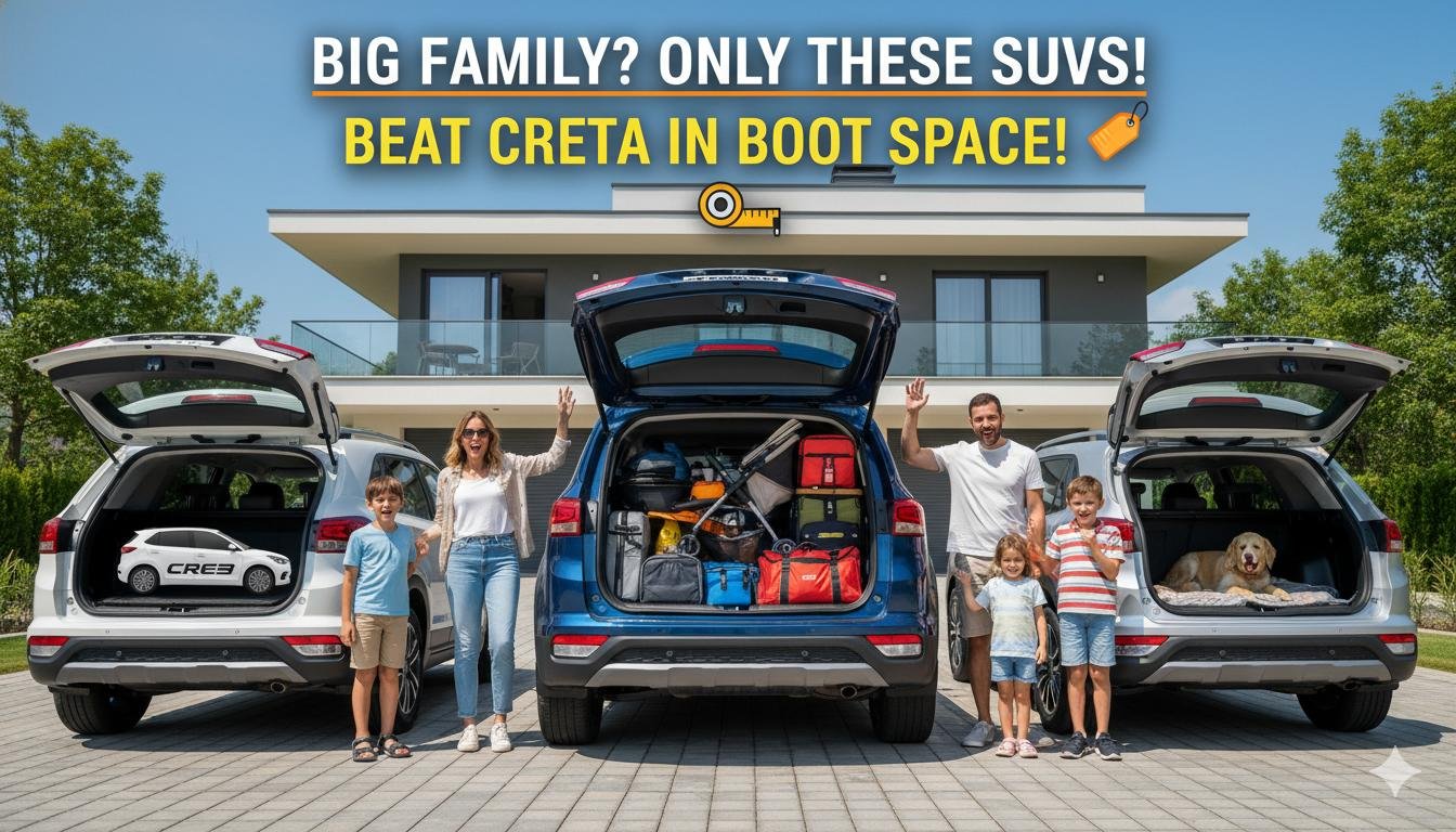 बड़े परिवारों के लिए बड़े बूट स्पेस वाली SUVs की तुलना