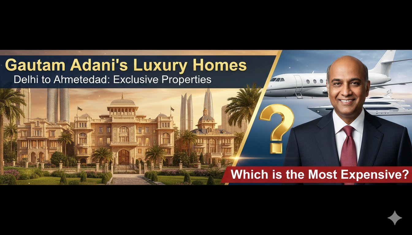 गौतम अदाणी का दिल्ली लुटियंस जोन में आलीशान बंगला, हरे-भरे लॉन के साथ भव्य प्रवेश द्वार